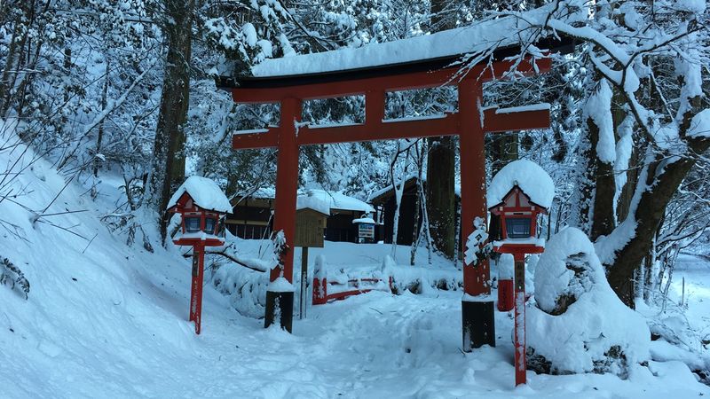 貴船神社の奥宮鳥居(Oku-no-miya torii gate of the Kifune-jinja Shrine)