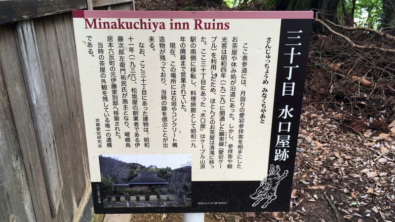 愛宕神社表参道の五合目休息所／水口屋跡(Rest Space / Minakuchiya Inn Ruins)